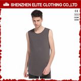 Men's Fitness Fashion Apparel Cotton Polyester Singlets (ELTVI-7)