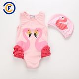 New Design Cartoon Print Girl Swimwear with Oeko-Tex