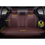 Us 7PCS PU Leather Car Seat Cover 5-Seats SUV Front & Rear W/Pillow All Seasons