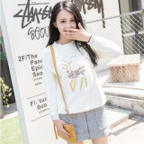 2017 Cozy Knitted Pure Women Printing Pullover