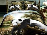 2016 Lovely Reactive Pander 3D Bedding Set