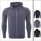 Men's Quick-Dry Gym Workout Hoodie Jacket Sports Running Sweatshirt