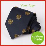 Wholesale Jacquard Woven Custom Logo Neck Tie, Made 100% Silk Ties