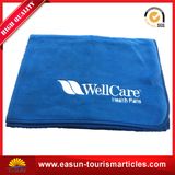 100% Polyester Knitted Fleece Blanket with Embroidery Logo