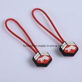 Custom Garment Soft PVC Rubber Zipper Pull