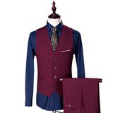 2016 New Design Man's Wedding Suit Vest Pant