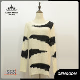 Women Zebra-Striped Long Knitted Sweater