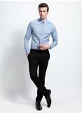 Fashion Design Men's Light Blue Button Down Dress Shirt