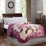 Double Layer Raschel Mink Printing Bedding Blanket