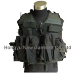 Army/ Police Black Military Equipment Tactical Vest (HY-V045)