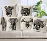 Animal Elephant Cotton Pillow Car Pillow Office Sofa Cushion Covers