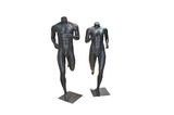 Window Display Custom Black Muscle Sport Female Mannequin