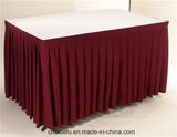 100% Polyester Fancy Banquet Hotel Table Skirt