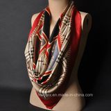 Ladies 100% Silk Oversize Shawl / Satin Scarf with Zebra (HWBS32)