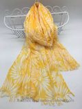 Soft Sunflower Printed Bamboo Lady Scarf (HV19)