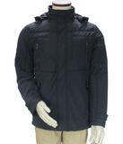 Men Custom Fitness Style Stand Collar Hooded Winter Jacket
