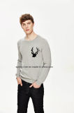 100%Cotton Winter Round Neck Pullover Sweater for Men