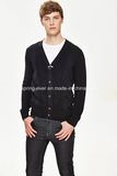 New Fashion V Neck 100%Cotton Men Cardigan