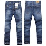 Men's Denim Slightly Stretch Straight Fit Cotton Trousers