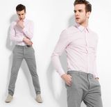 Fashion Stylish Made to Measure Men Dress Shirt Long Sleeve Cotton Shirt