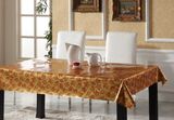 Square Shape Embossed PVC Printed Tablecloth for Home/Party/Hotel