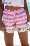 Fringe Beach Print Women Short