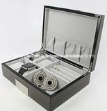 Executive High Class Cufflink Case & Ring Storage Organizer Men's Jewelry Gift