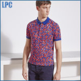 New Design Fashion Pollka Dots Printed Men Polo Shirt