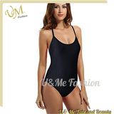 Women's Sexy Black Athletic Thin Cross Back Straps Bandage Monokini