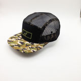 OEM Hats Factory Fashion Custom Camo Brim Snapback Mesh Cap