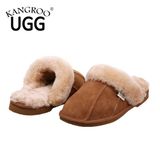 Casual Sheepskin Winter Men Shoes Indoor Slippers