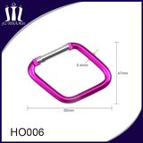 Fashion Rhombus Aluminum Key Carabiner Snap Hook