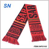 New Fashion Custom Jacquard Printing Soccer Football Fan Scarf