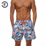 Oeko-Tex Full Waist Polyester Patterned Men Board Short Swimwear