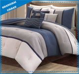 6 Piece Patchwork Style Polyester Comforter Set