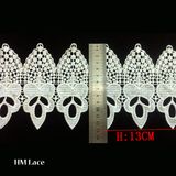 Tower Shape Corn Shape Eyelash Scalloped Lace Trim, Grape Motil Trimming Lace 	L026