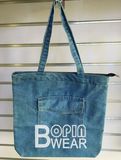 Jean Fabric Denim Shopping Bag Handle Bag