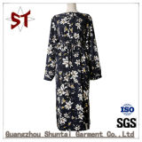 Clothing Long-Style Women Floral Dress Shirt Coat
