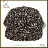 Wholesale Floral Fabric Plain Blank Cotton 5 Panel Snapback Caps