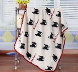 Coral Fleece Animal Head Plush Baby Blanket