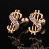 Fashion Currency Cufflinks Uniform Shirts Cuff Links