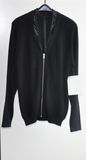 Winter Men V-Neck Knitted Long Cardigan with Zipper