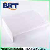 100% Cotton Striped Satin Breathable Waterproof Mattress Bedcover with White Knitted Fabric