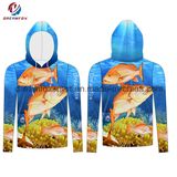 Sublimated Fishing Jersey Custom Quick Dry Men's Tournament Fishing Shirts