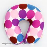 Hot Sale Fashion Print Foam Particle Traveling U-Shape Health Pillow.