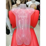 Transparent Kids Mannequin Half Piece Torso