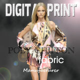 2017 fashion Poly Print Textile Digital Printing (X1076)