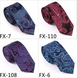 New Design Fashionable Novelty Paisley Necktie (Fx-7)