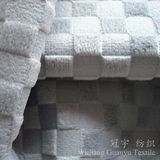 Decorative Embossed Sofa Fabric 100% Polyester Velvet