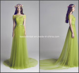 Green Fashion Evening Prom Dress A-Line New Bridesmaid Dresses Z4023